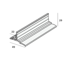 Afbeelding in Gallery-weergave laden, Ventilatie startprofiel horizontaal 22mm
