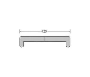 Milinboard type B eindkap 2-zijdig 420 mm