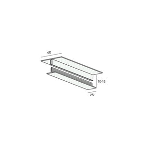 Verbindingprofiel 2-delig 10mm