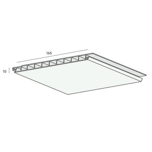 Vlakwerkende schroot 165x10mm