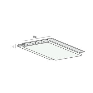 Sponningschroot 100x10mm