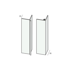 Foodcare uitw.hoekverb.profiel 8mm 2-del