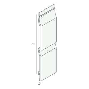 Novicell rabat 333mm grove nerf (dubbel)